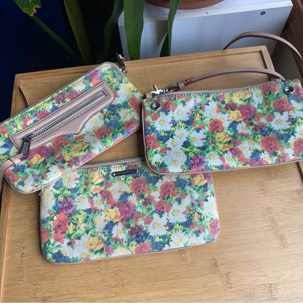 Rebecca Minkoff 3 Piece Floral Crossbody Bag